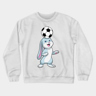 Rabbit Soccer player Soccer ball Crewneck Sweatshirt